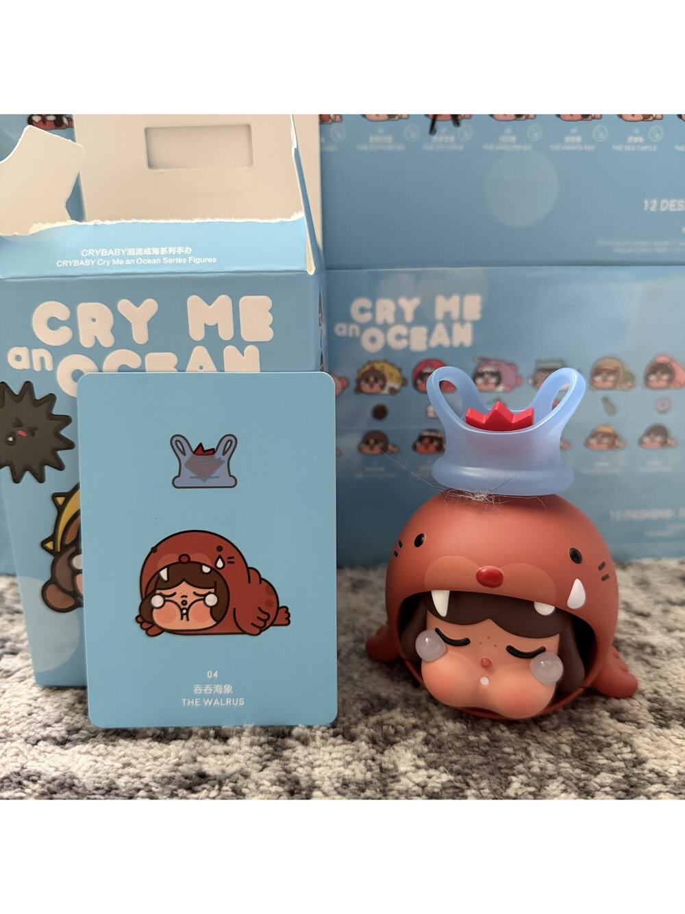 POP MART CRYBABY Cry Me an Ocean Series Figures - The Walrus